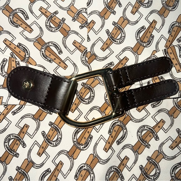 Ralph Lauren A-Line Midi Dress Equestrian Print Belted 16 | Office Career - Picture 4 of 11